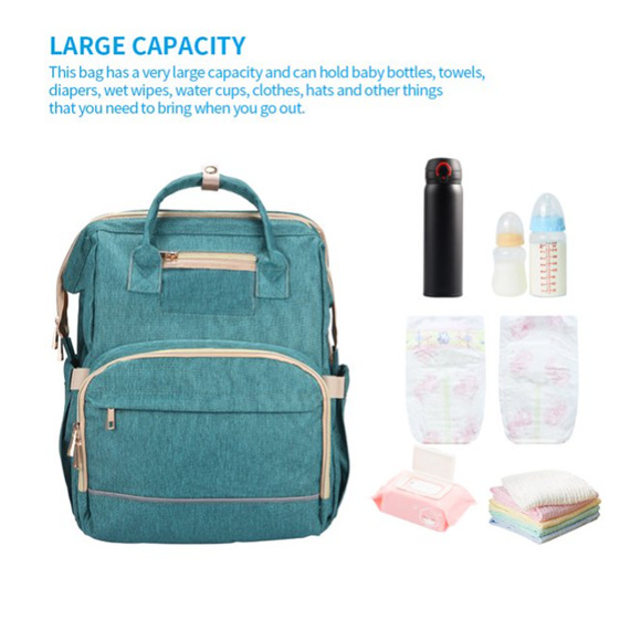 Windbag Multifunction Large - capacity Baby Diaper Backpack - Portable Crib - Picture 3 of 9